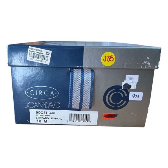 Circa Joan & David Pointed Toe Leopard Print Bootie Women's Size 10M - Picture 9 of 9